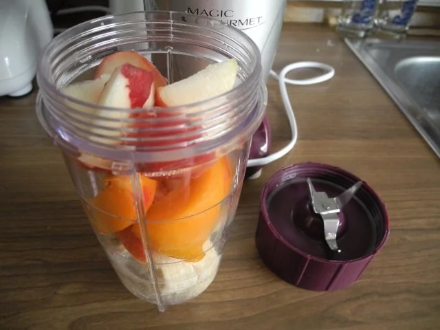 Rezept: Smoothie : Banane - Aprikose - Pfirsich - Smoothie Bild Nr. 3 Smoothie : Banane - Aprikose - Pfirsich - Smoothie - Rezept - Bild Nr. 3