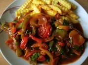 Minutensteaks mit Paprikagemüse - Rezept