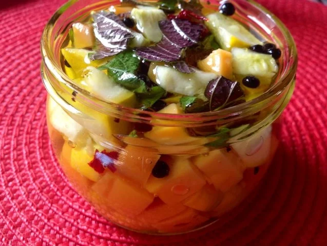 Eingelegter Kürbis mit Käse - Rezept - Bild Nr. 2