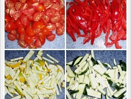 Hackfleisch-Gemüse-Pfanne mit Spaghetti - Rezept - Bild Nr. 3