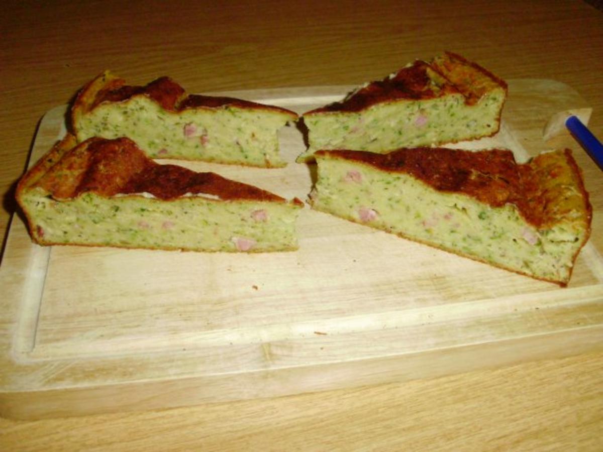 Bilder für Zucchini-Speck-Kuchen - Rezept