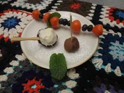 Cakepops mit Obstspießen - Rezept