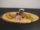 Pulled Pork mit Fächerkartoffeln, Frühlingsgemüse und selbstgemachter BBQ Sauce - Rezept