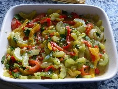 Gratiniertes Filet vom Katfisch auf Rahmpaprika - Rezept - Bild Nr. 3