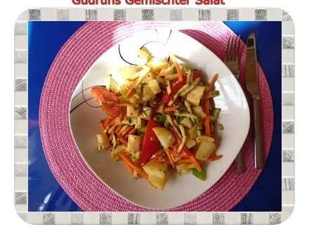 Salat: Gemischter Gemüse-Salat - Rezept - Bild Nr. 12