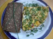 Pikantes Omelett mit Wachteleiern - Rezept