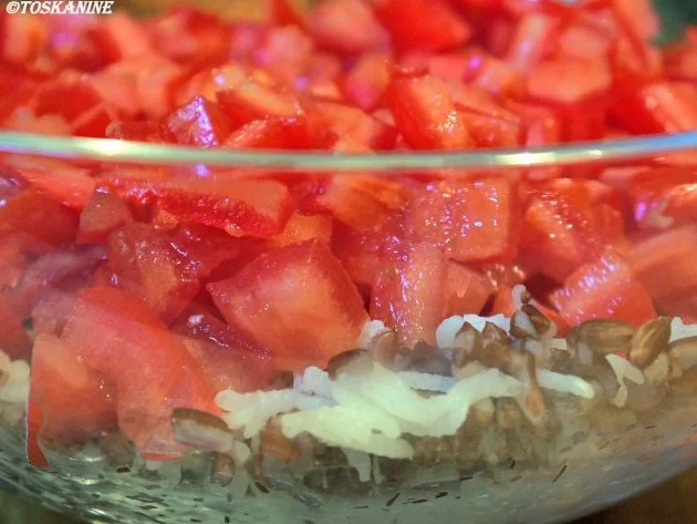 Reissalat mit Thunfisch, Ei und Ziegenkäse - Rezept - Bild Nr. 7