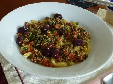 Pasta mit Tomaten-Mandel-Pesto - Rezept - Bild Nr. 4