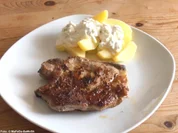 Rezept: Gegrilltes Schweinenackensteak Gegrilltes Schweinenackensteak - Rezept