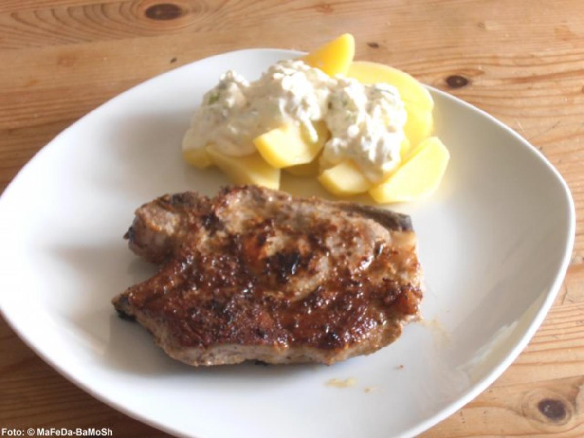 Bilder für Gegrilltes Schweinenackensteak - Rezept