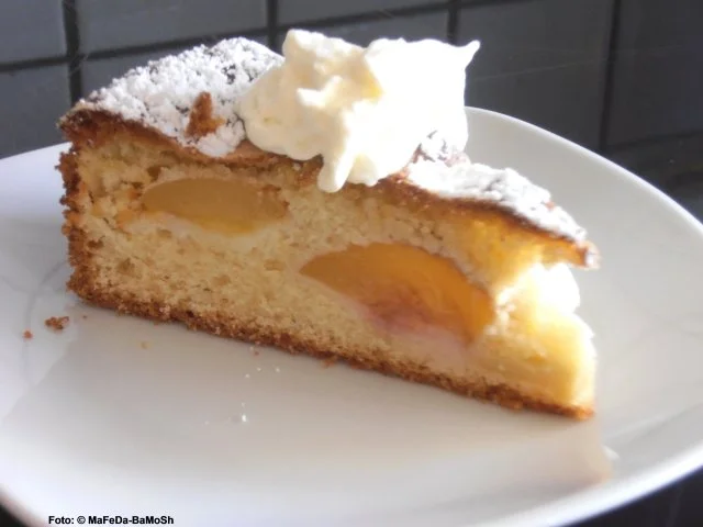 Pfirsichkuchen mit Mandelguß - Rezept - Bild Nr. 3