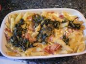Pasta mit Mangold überbacken - Rezept