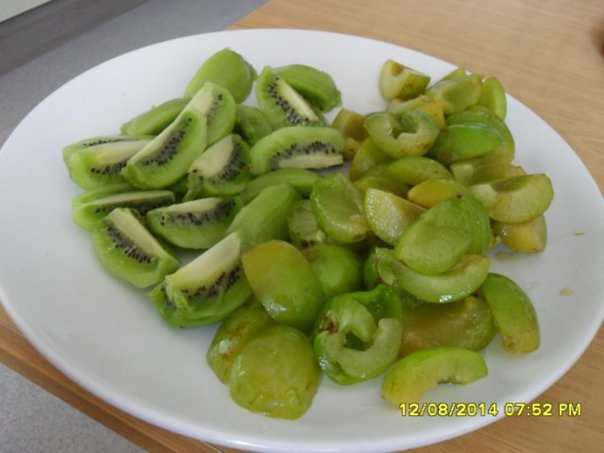 Kiwi gelbe Pflaumen Marmelade - schnell &amp; einfach - 131 kcal/100g