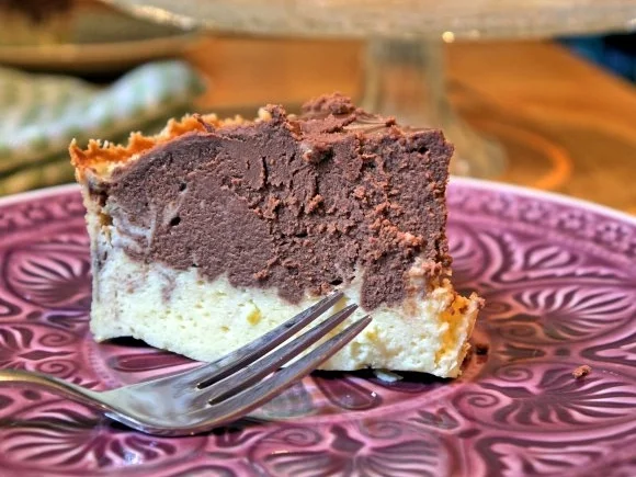 Rezept: Marmorierter Käsekuchen ohne Boden Marmorierter Käsekuchen ohne Boden - Rezept