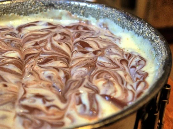 Rezept: Marmorierter Käsekuchen ohne Boden Bild Nr. 10 Marmorierter Käsekuchen ohne Boden - Rezept - Bild Nr. 10