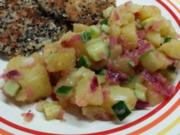 Wasabbi-Kartoffelsalat mit Kohlrabi-Schnitzel - Rezept