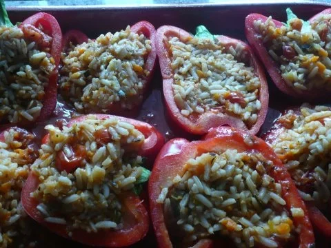 Gefüllte Paprika vegetarisch - Rezept - Bild Nr. 4