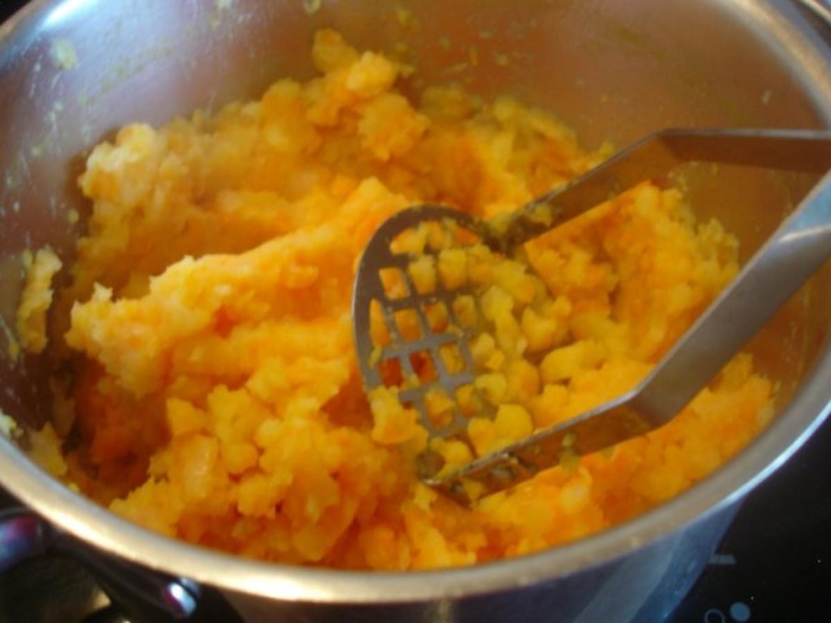 Schlemmerfilet mit Möhren-Kartoffel-Stampf und Rote Bete-Salat - Rezept - Bild Nr. 7