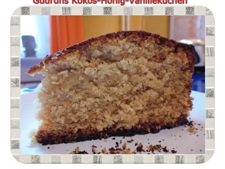 Kuchen: Kokos-Honig-Vanillekuchen - Rezept