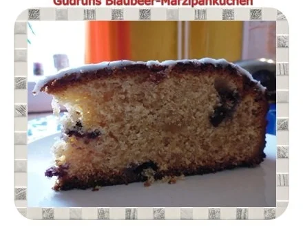 Kuchen: Blaubeer-Marzipankuchen - Rezept