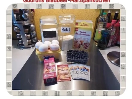 Kuchen: Blaubeer-Marzipankuchen - Rezept - Bild Nr. 3