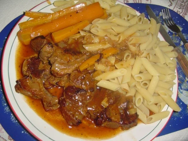 Rezept: Geschmorte Beinscheiben Geschmorte Beinscheiben - Rezept