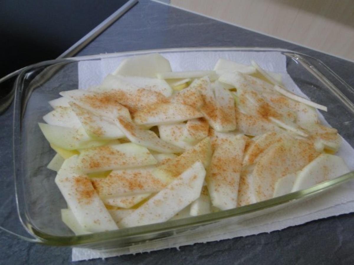 Kohlrabi-Kartoffelauflauf mit Käse Männe wollte Frikadellen dazu - Rezept - Bild Nr. 9