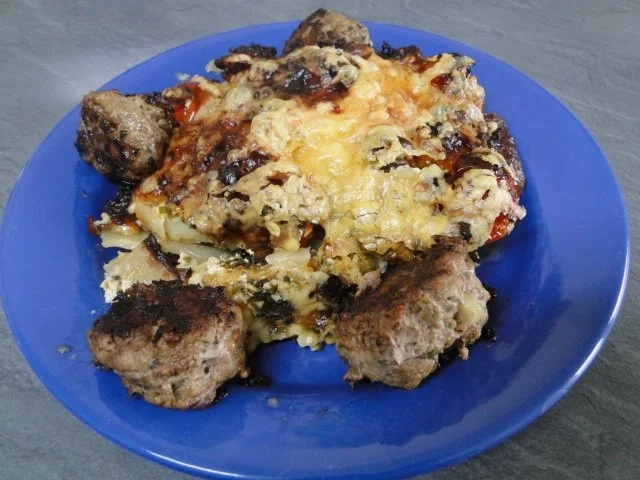 Rezept: Kohlrabi-Kartoffelauflauf mit Käse Männe wollte Frikadellen dazu Bild Nr. 11 Kohlrabi-Kartoffelauflauf mit Käse Männe wollte Frikadellen dazu - Rezept - Bild Nr. 11