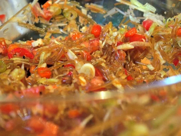 Glasnudelsalat mit Tempura-Garnelen - Rezept - Bild Nr. 11