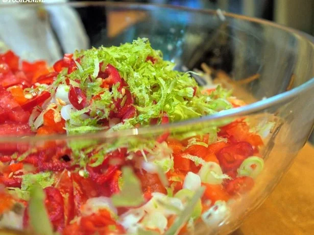 Glasnudelsalat mit Tempura-Garnelen - Rezept - Bild Nr. 7