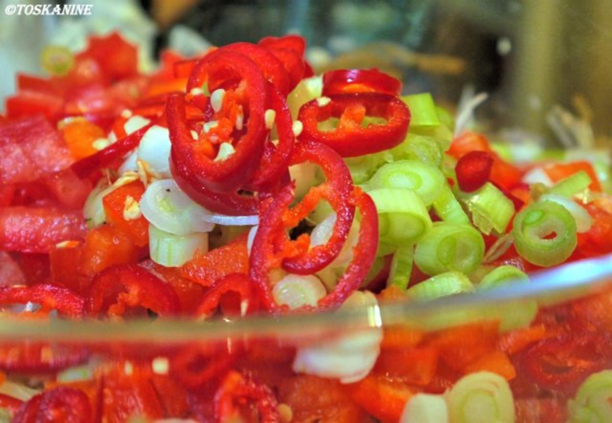 Glasnudelsalat mit Tempura-Garnelen - Rezept - Bild Nr. 10