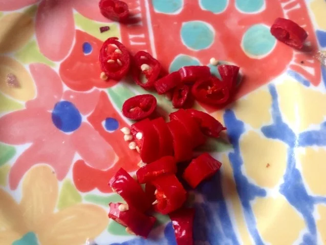 Spaghetti mit einer scharfen Orangen-Basilikum-Sauce - Rezept - Bild Nr. 6