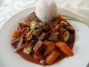 Rotwein-Gulasch - Rezept