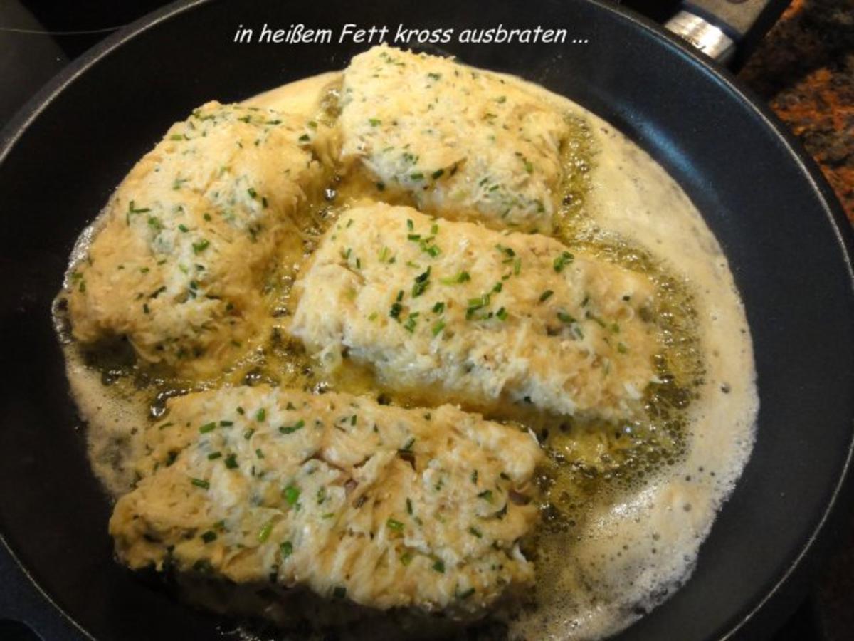 Fisch:   SEELACHS-FILET in Kartoffelkruste - Rezept - Bild Nr. 7