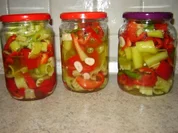 Sauer eingelegte Paprika - Rezept