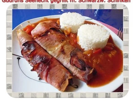 Rezept: Fisch: Seehecht im Schwarzwälder Mantel gegrillt Fisch: Seehecht im Schwarzwälder Mantel gegrillt - Rezept