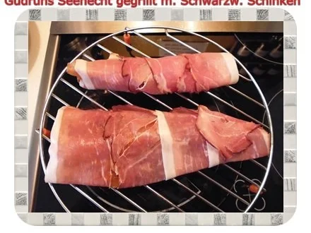 Rezept: Fisch: Seehecht im Schwarzwälder Mantel gegrillt Bild Nr. 6 Fisch: Seehecht im Schwarzwälder Mantel gegrillt - Rezept - Bild Nr. 6