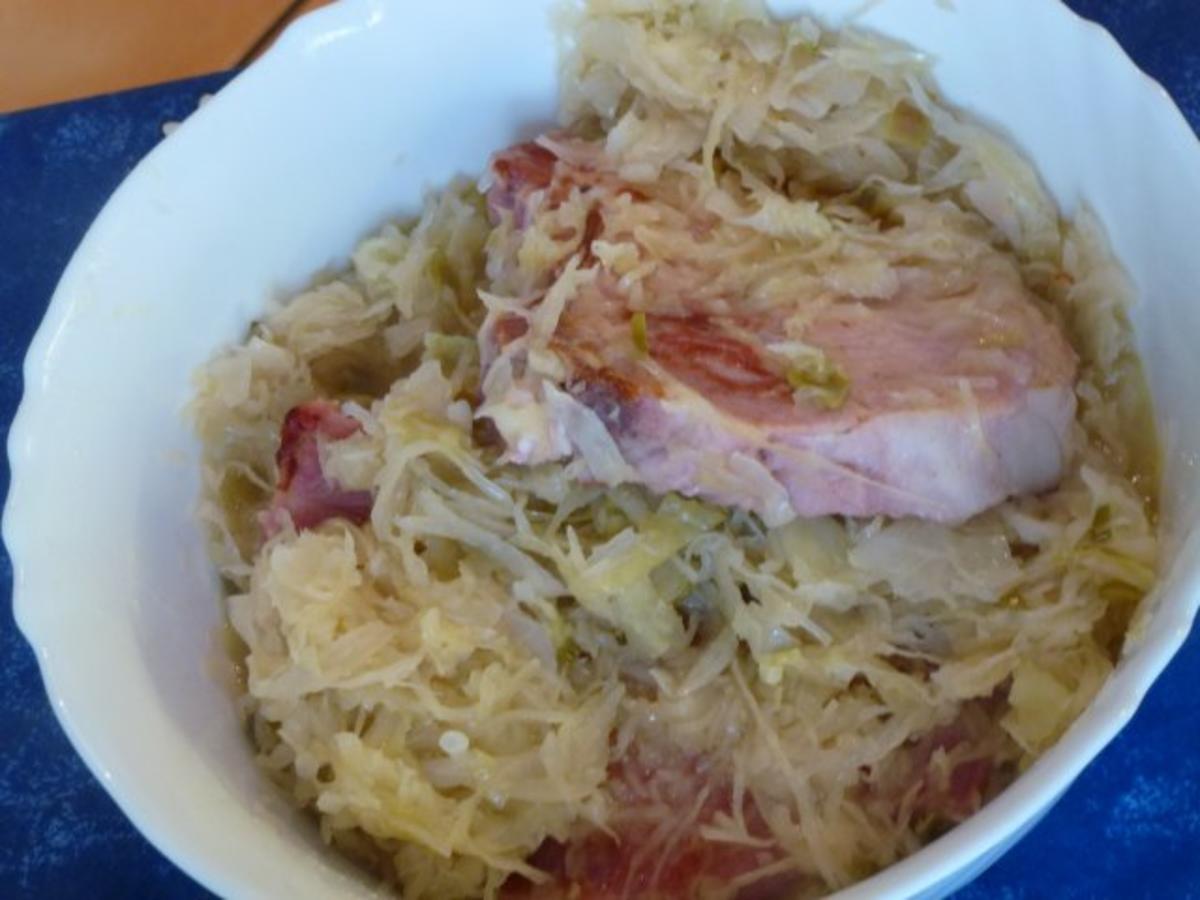 Hessische Rippchen mit Apfelwein-Kraut - Rezept - kochbar.de