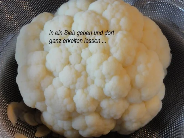 Rezept: Gemüse: BLUMENKOHL in Scheiben Bild Nr. 5 Gemüse: BLUMENKOHL in Scheiben - Rezept - Bild Nr. 5