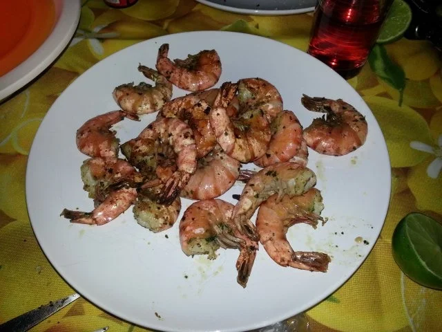 ~ Mediterrane Knoblauch-Garnelen vom Grill ~ - Rezept