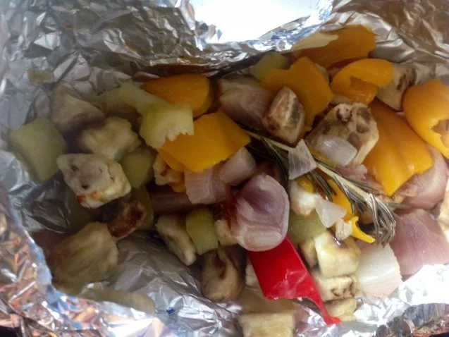 Pitabrot aus der Pfanne mit einem Gemüse-Dip - Rezept - Bild Nr. 8