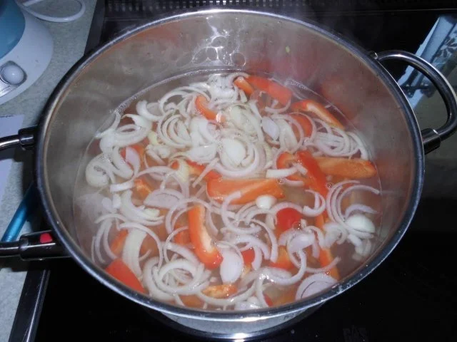 Grüne Bohnen mit Paprikaschoten süß-sauer eingelegt - Rezept - Bild Nr. 6