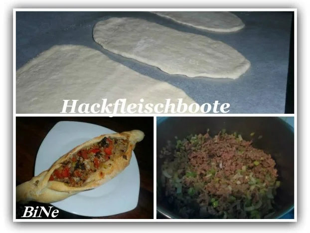Rezept: BiNe` S HACKFLEISCHBOOTE BiNe` S HACKFLEISCHBOOTE - Rezept