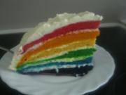 Regenbogen-Torte - Rezept