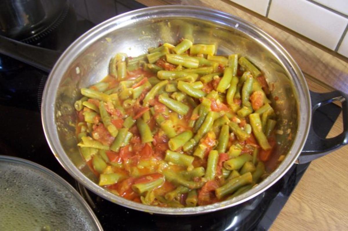 Bohnen-Tomaten-Gemüse - Rezept