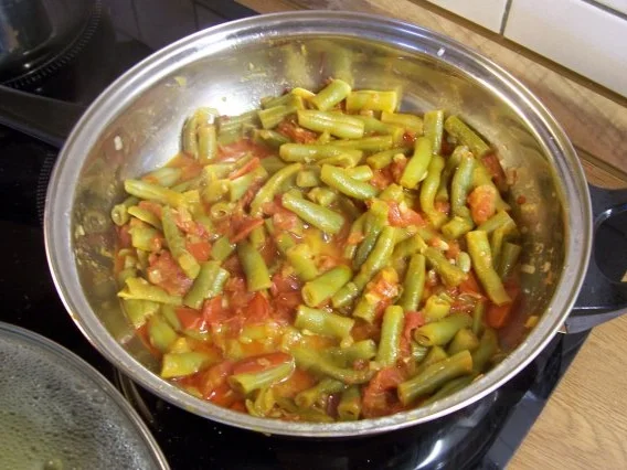 Bohnen-Tomaten-Gemüse - Rezept