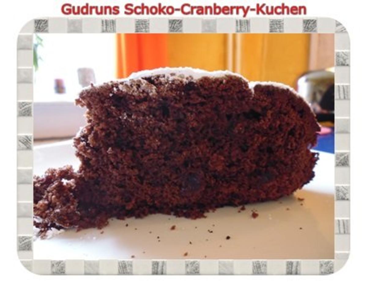 Kuchen: Schoko-Cranberrykuchen - Rezept