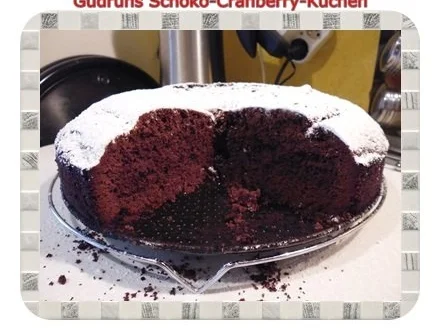 Kuchen: Schoko-Cranberrykuchen - Rezept - Bild Nr. 2