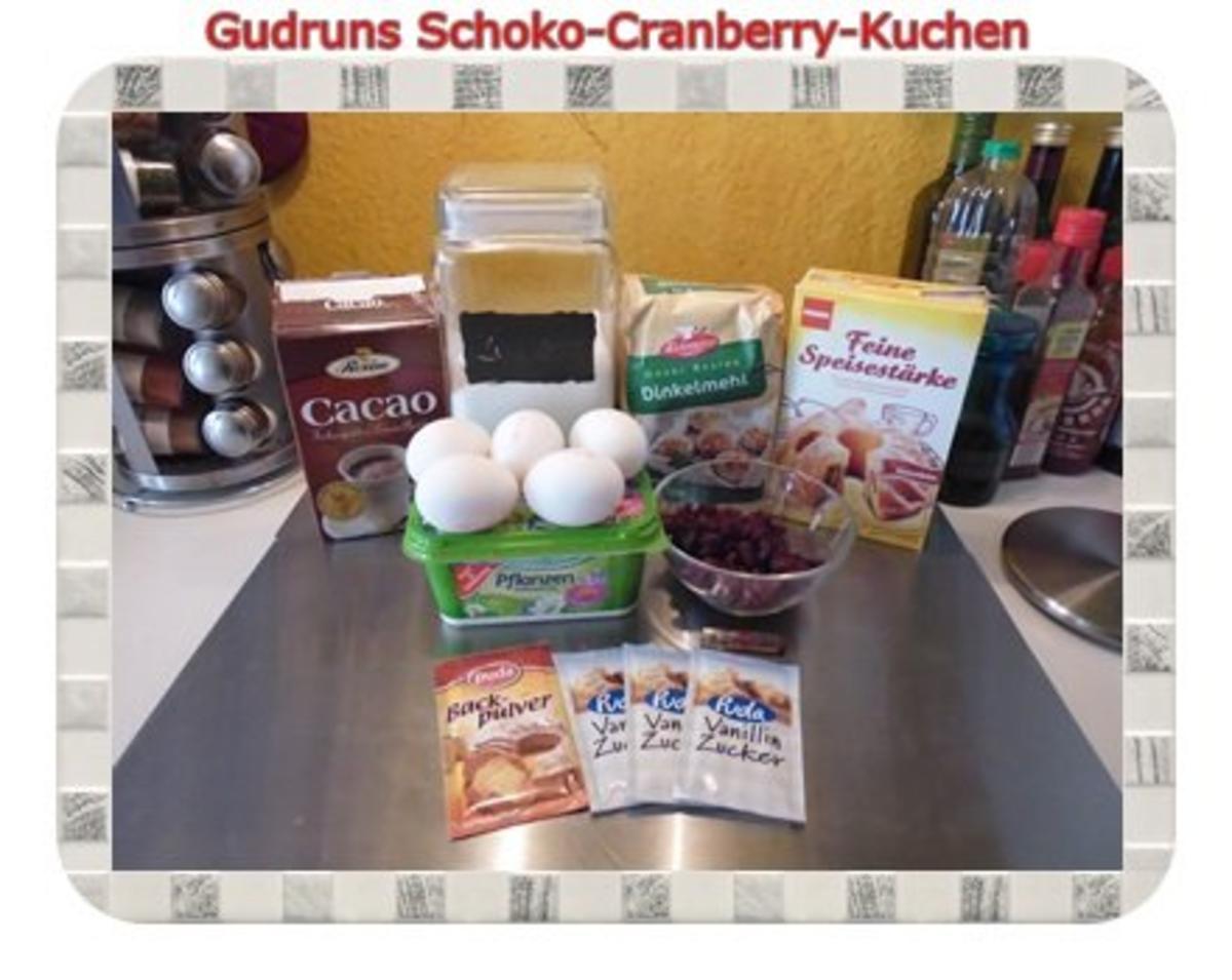 Kuchen: Schoko-Cranberrykuchen - Rezept - Bild Nr. 3