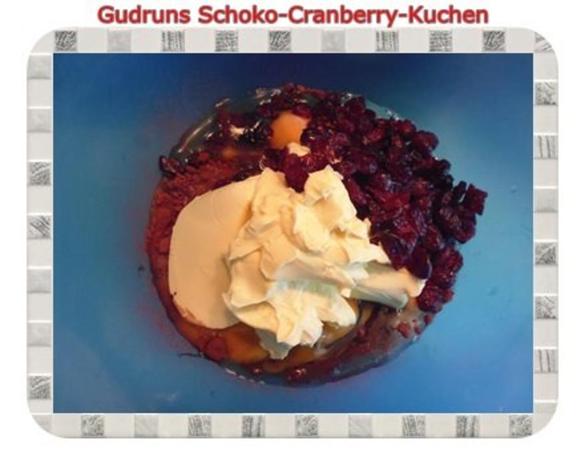 Kuchen: Schoko-Cranberrykuchen - Rezept - Bild Nr. 6
